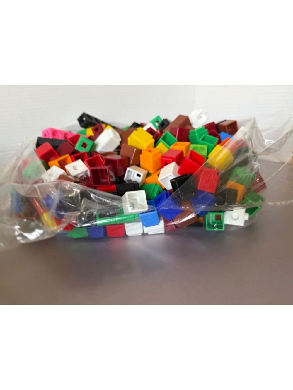 Bag Of Interlocking Snap Cubes For Counting Math STEM And Building Activities - Picture 2 of 5